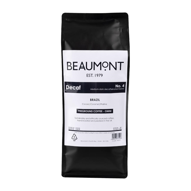 Beaumont No.4 Decaf Coffee Omni Grind - 500g