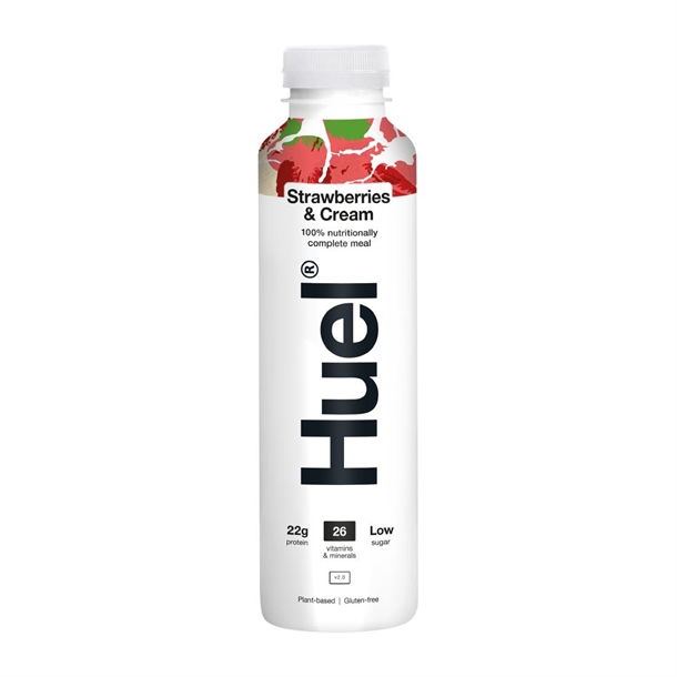 HUEL 100% Nutritionally Complete Meal Drink Strawberries & Cream 500ml (Case 8)