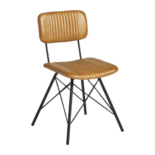 Duke Side Chair Light Tan (Pack 2) (Direct)