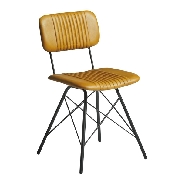 Duke Side Chair Vintage Gold (Pack 2) (Direct)