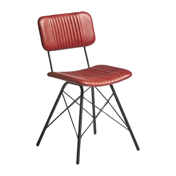 Duke Side Chair Vintage Red (Pack 2) (Direct)