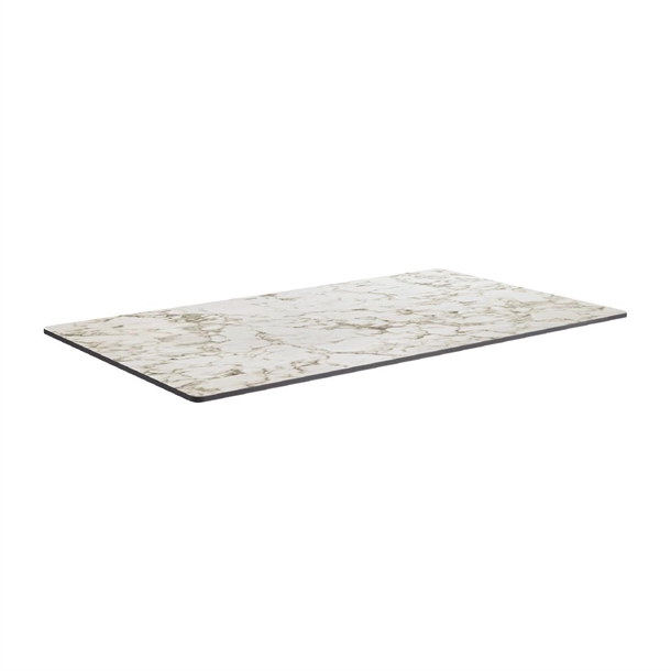Extrema Rectangular Carrara Marble Table Top 1190x690mm (Direct)