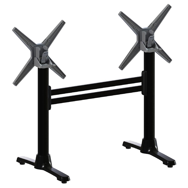 Flat Auto Adjust ST22 Double Dining Table Base Black FlipTop (Direct)