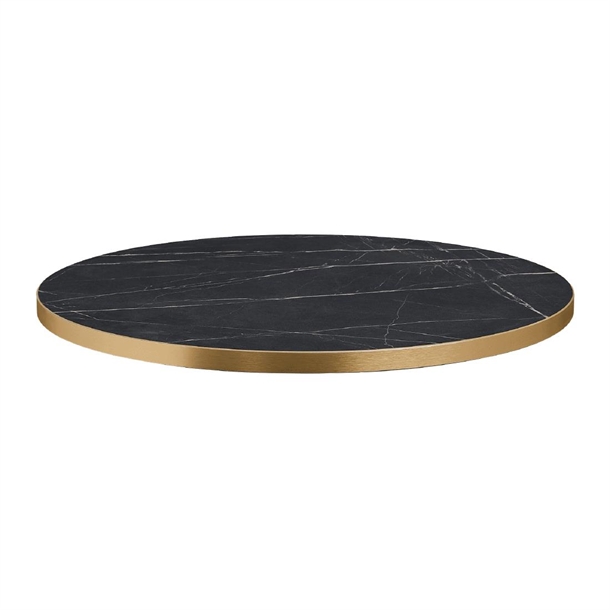 Omega Laminate Table Top Black Marble 800mm (Direct)