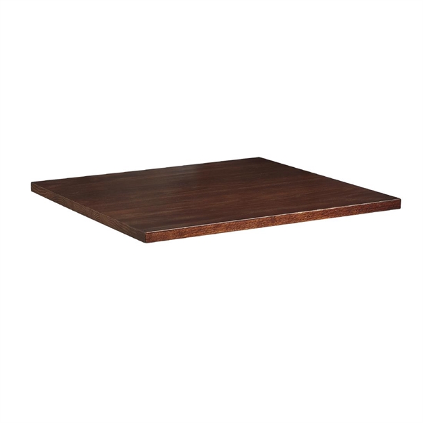 Solid Ash Dark Walnut Square Table Top 800x800mm (Direct)