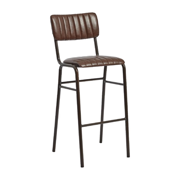 Tavo Stacking Bar Stool Vintage Brown (Pack 2) (Direct)