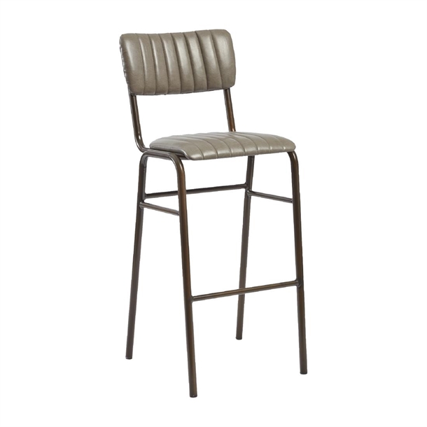 Tavo Stacking Bar Stool Vintage Dark Grey (Pack 2) (Direct)
