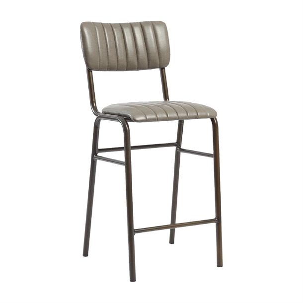 Tavo Stacking Mid Bar Stool Vintage Dark Grey (Pack 2) (Direct)