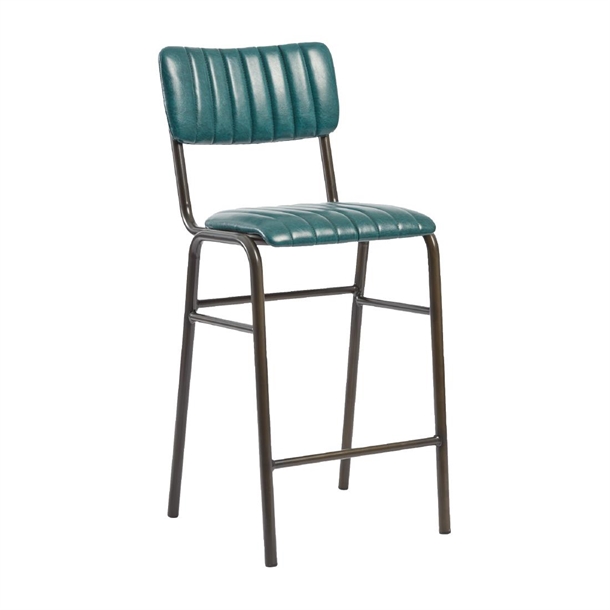 Tavo Stacking Mid Bar Stool Vintage Teal (Pack 2) (Direct)