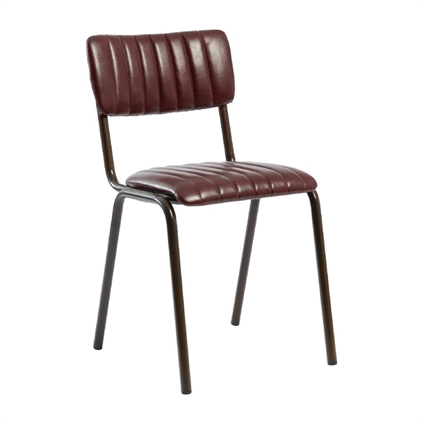 Tavo Stacking Side Chair Vintage Red (Pack 2) (Direct)