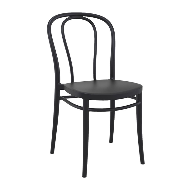 Victor Side Chair Black (Pack 2) (Direct)
