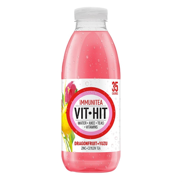 VITHIT Vitamin Water - Dragonfruit & Yuzu Immunitea (12x500ml)