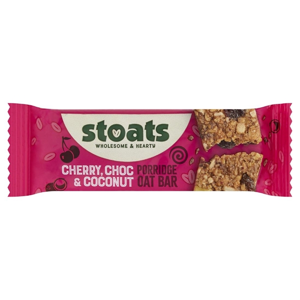 Stoats Oat Bar - Cherry Choc & Coconut (24x42g)