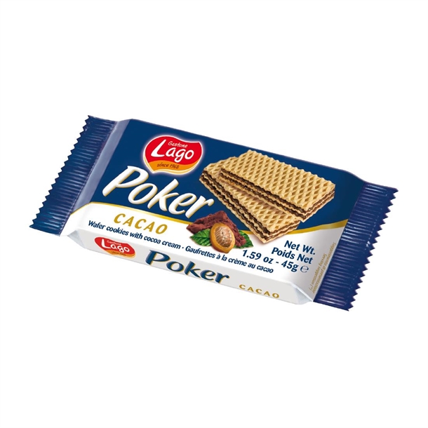 Lago Poker Cacao Cocoa Crème (20x45g)