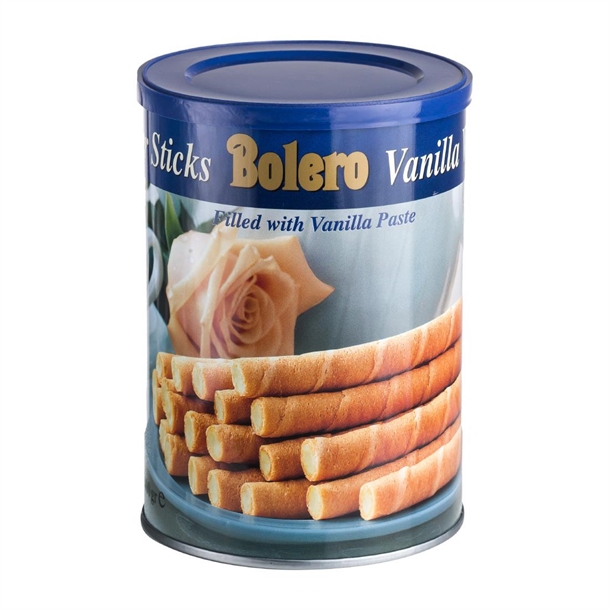 Bolero TIN Wafer Sticks Vanilla - 400g