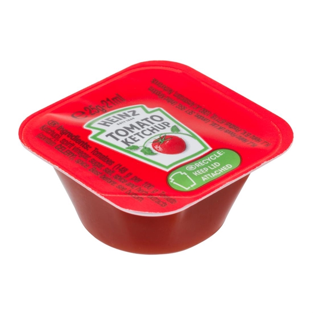 Heinz Tomato Ketchup Dip Pot - 25ml (Case 100)