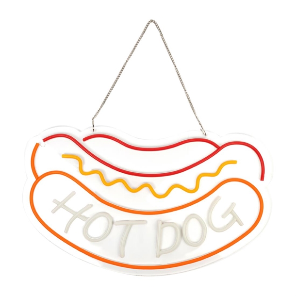 A1 Equipment Hotdog Neon Style LED Light Up Sign (B2B)