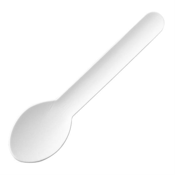 Fiesta Compostable Paper Tea Spoon - 132mm (Pack 100)