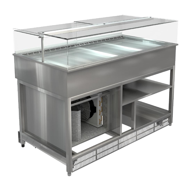 Cossiga LP PLUS Refrigerated Pattiserie Unit w/Ambient Storage 1500mm (Direct)