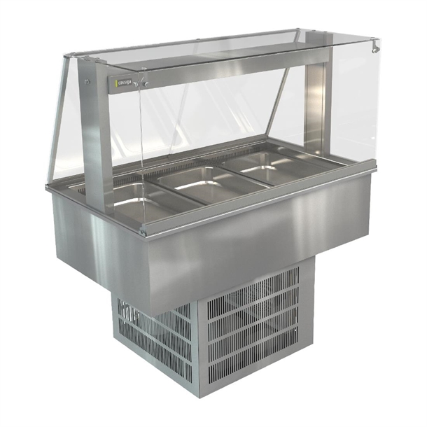 Cossiga LinearSeries Refrigerated DropIn Well w/Full Glass Gantry 1145mm(Direct)