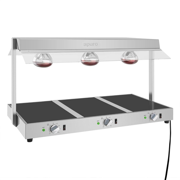 Apuro Food warmer with Gantry - 3 x GN 1/1