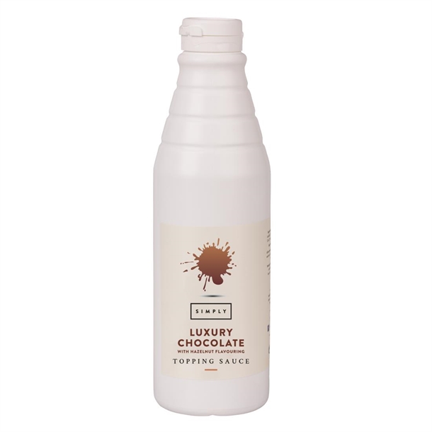 Simply Topping Sauce Luxury Chocolate with Hazelnut Flavouring - 1kg