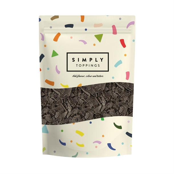 Simply Toppings Dark Chocolate Flakes - 300g