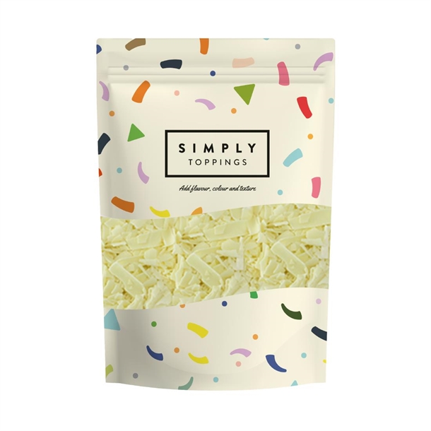 Simply Toppings White Chocolate Flakes - 300g