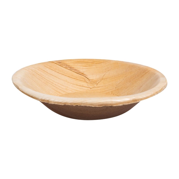 Fiesta Compostable Palm Leaf Deep Plates Round - 175mm (Pack 100)