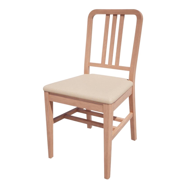 Bolero Bespoke Vicky Side Chair in Cream/Beech (Direct)