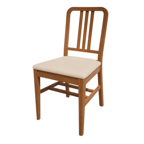 Bolero Bespoke Vicky Side Chair in Cream/Oak (Direct)