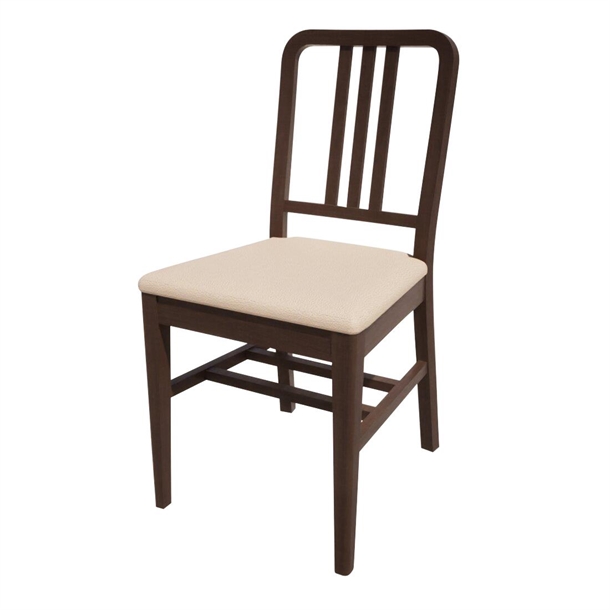 Bolero Bespoke Vicky Side Chair in Cream/Wenge (Direct)