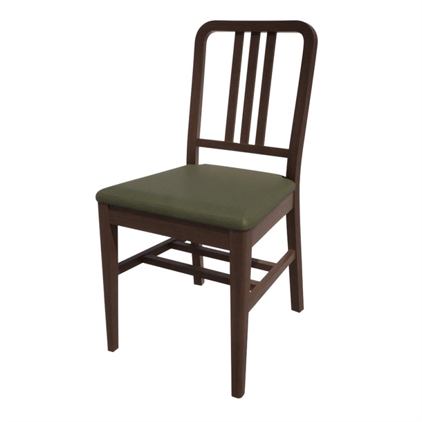 Bolero Bespoke Vicky Side Chair in Olive/Wenge (Direct)