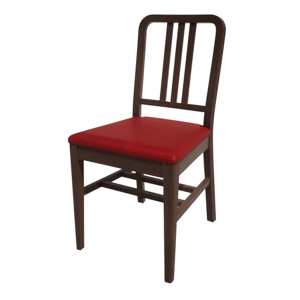 Bolero Bespoke Vicky Side Chair in Red/Wenge (Direct)