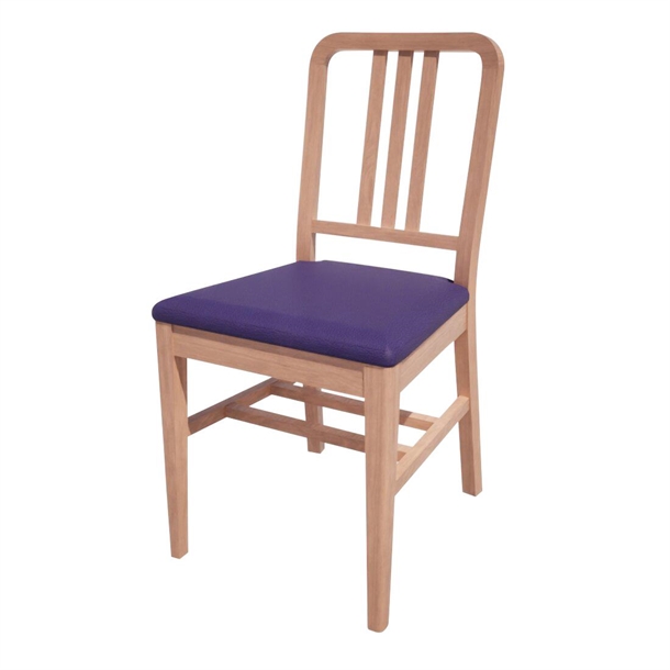 Bolero Bespoke Vicky Side Chair in Blue/Beech (Direct)