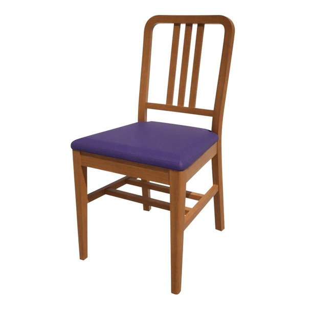 Bolero Bespoke Vicky Side Chair in Blue/Oak (Direct)