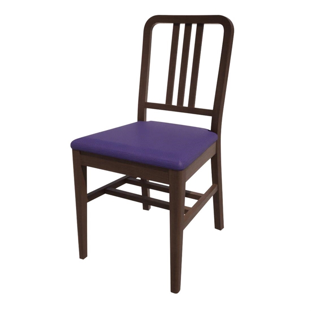 Bolero Bespoke Vicky Side Chair in Blue/Wenge (Direct)