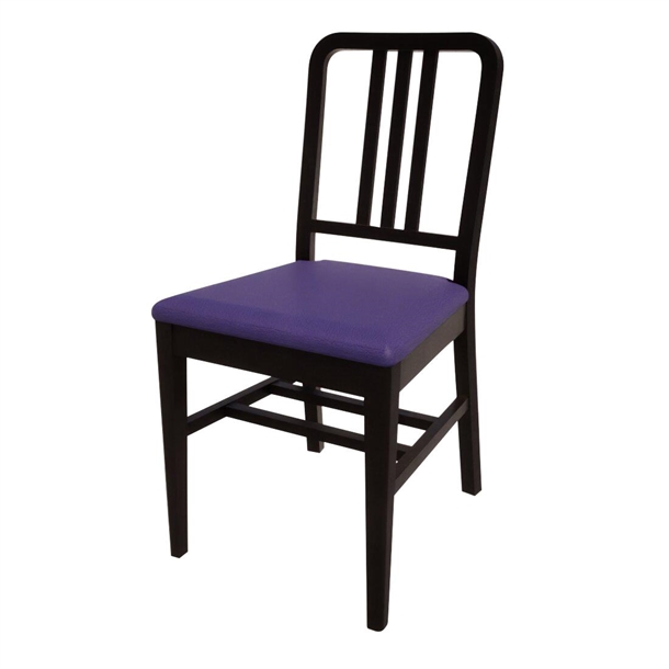 Bolero Bespoke Vicky Side Chair in Blue/Charcoal (Direct)