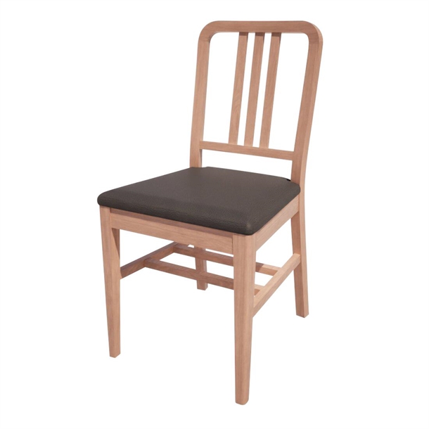 Bolero Bespoke Vicky Side Chair in Anthracite/Beech (Direct)
