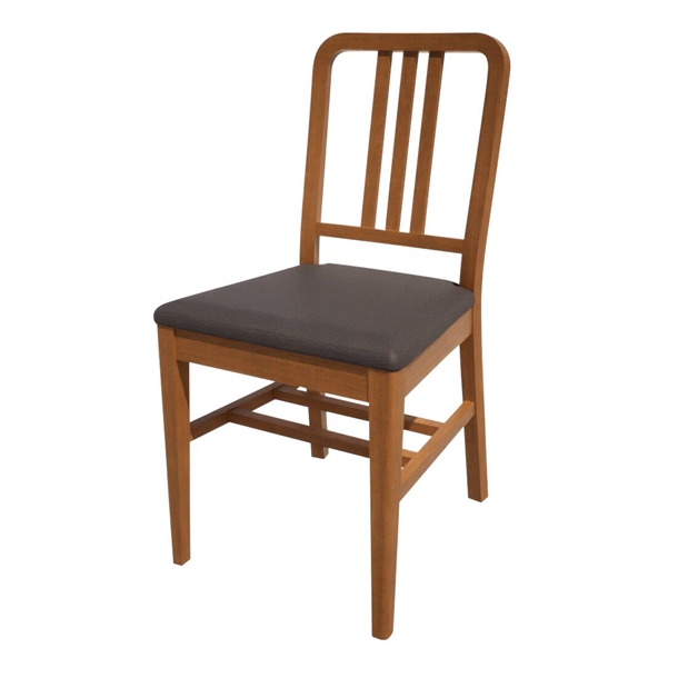 Bolero Bespoke Vicky Side Chair in Anthracite/Oak (Direct)
