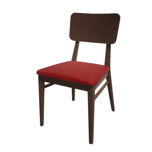 Bolero Bespoke Brenda Side Chair in Red/Wenge (Direct)