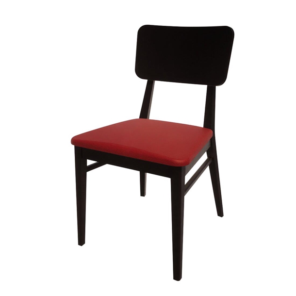 Bolero Bespoke Brenda Side Chair in Red/Charcoal (Direct)
