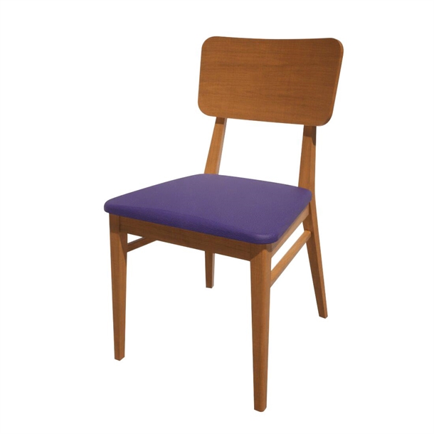 Bolero Bespoke Brenda Side Chair in Blue/Oak (Direct)