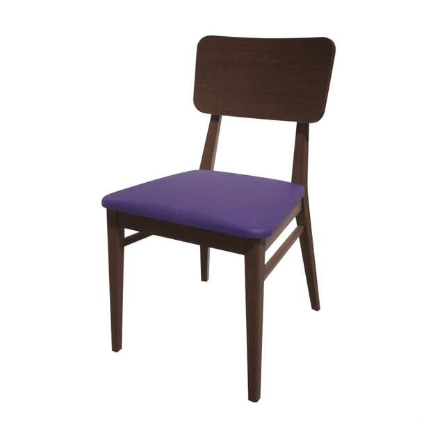 Bolero Bespoke Brenda Side Chair in Blue/Wenge (Direct)