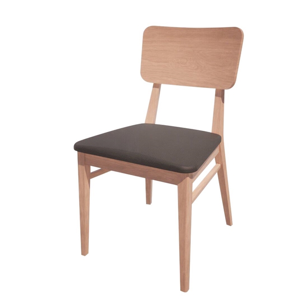 Bolero Bespoke Brenda Side Chair in Anthracite/Beech (Direct)