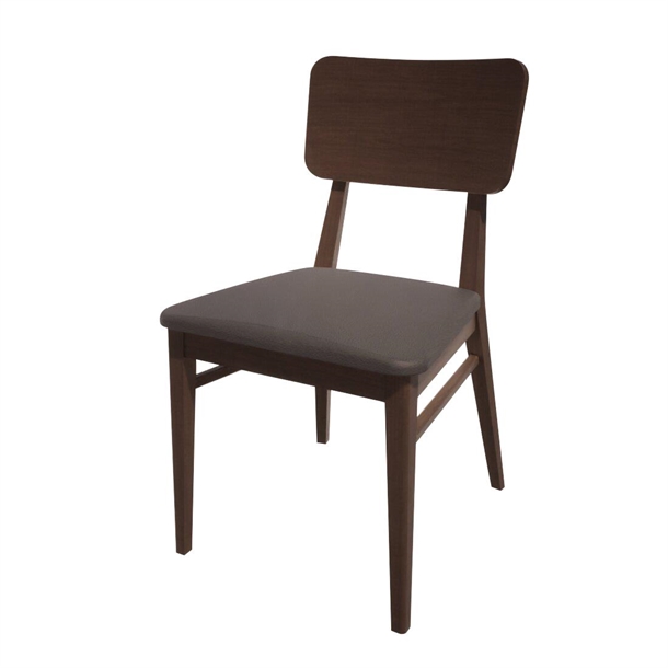 Bolero Bespoke Brenda Side Chair in Anthracite/Wenge (Direct)