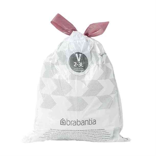 Brabantia PerfectFit Bin Bags V 2-3 Litre (Pack 40 )