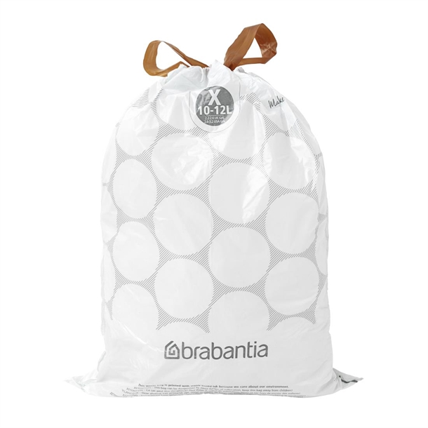 Brabantia PerfectFit Bin Bags X 10-12Ltr (Pack 40 Bags)
