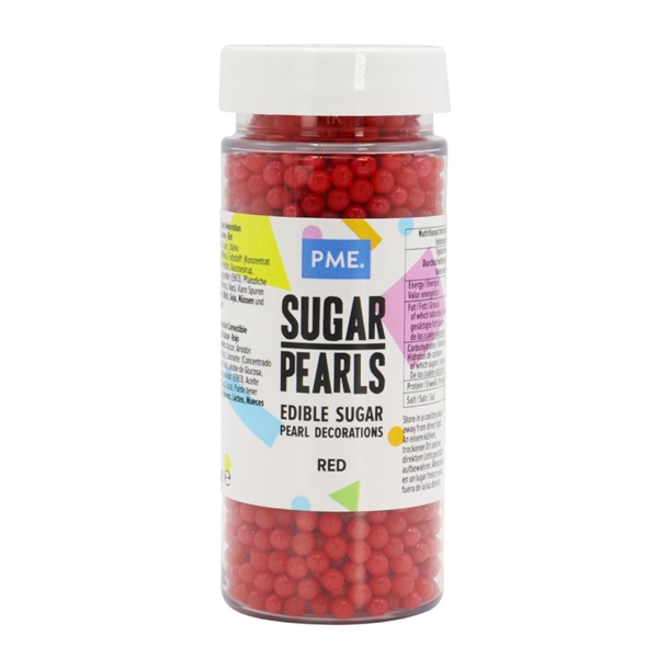 PME Sugar Pearls Red - 100g