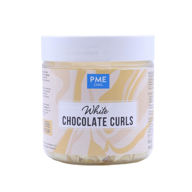 PME Chocolate Curls White Chocolate - 85g
